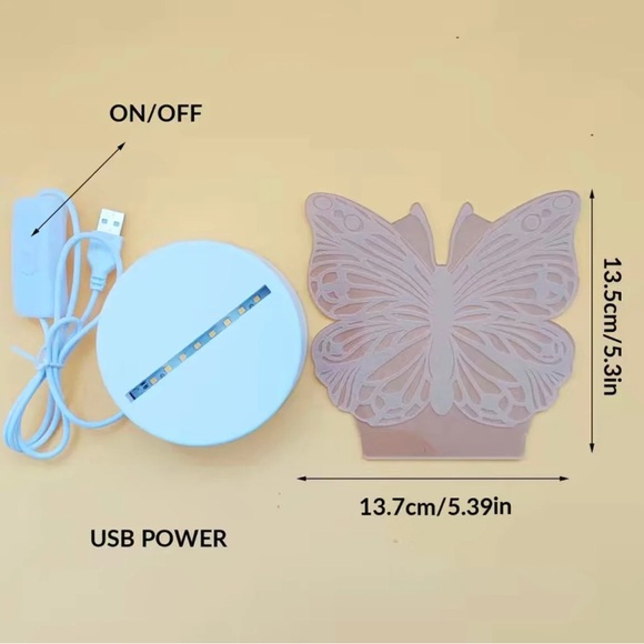 Butterfly Mini Night Light - Picture 4 of 4